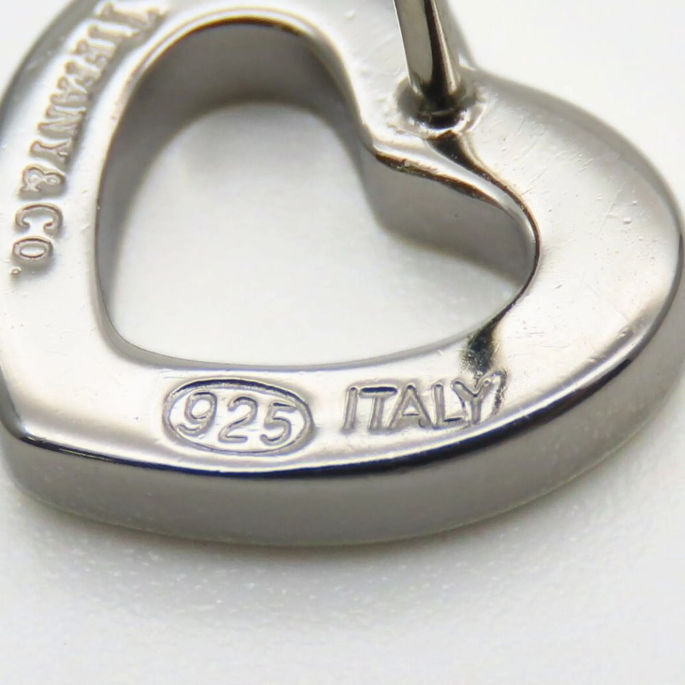 TIFFANY Authentic Silver Heart Earrings - Picture 7 of 11